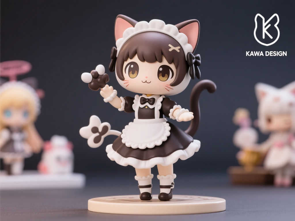 KAWA DESIGN全新打造女仆喵姬猫可可手办 预计2025年12月发售